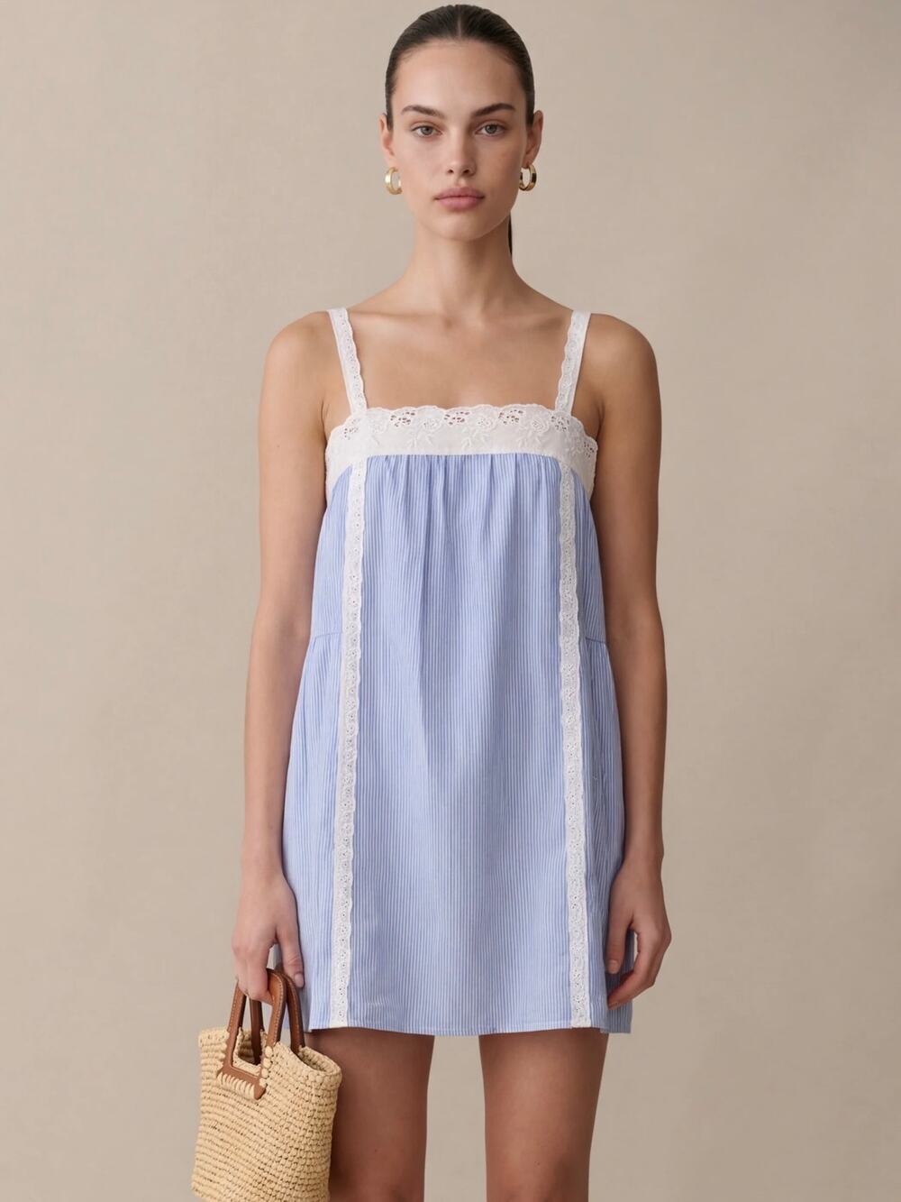 New Kourt Florence & white dress size medium 100% cotton $147
